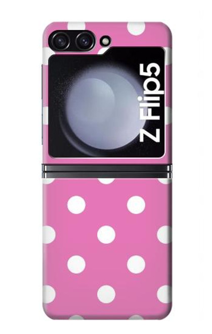 W2358 Pink Polka Dots Hard Case For Samsung Galaxy Z Flip 5