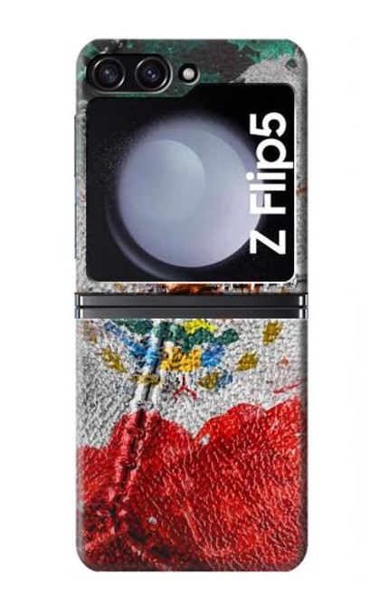 W3314 Mexico Flag Vinatage Football Graphic Hard Case For Samsung Galaxy Z Flip 5