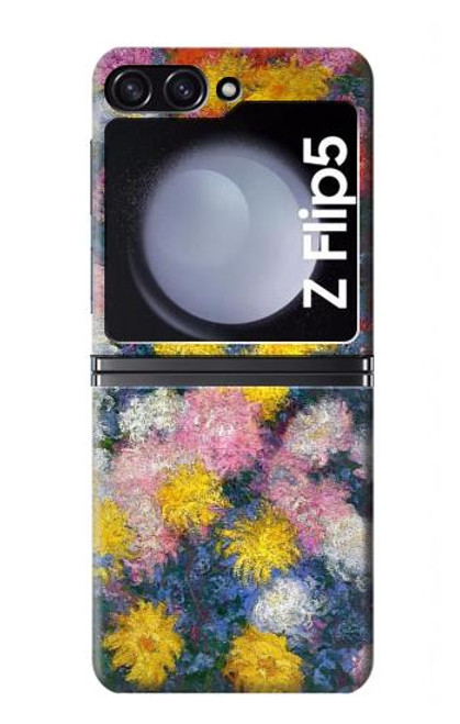 W3342 Claude Monet Chrysanthemums Hard Case For Samsung Galaxy Z Flip 5