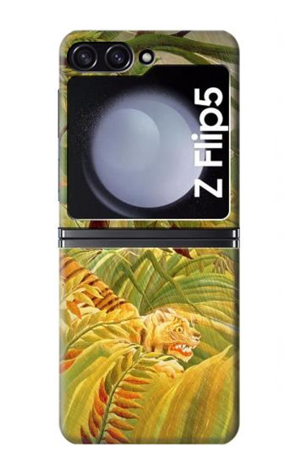 W3344 Henri Rousseau Tiger in a Tropical Storm Hard Case For Samsung Galaxy Z Flip 5