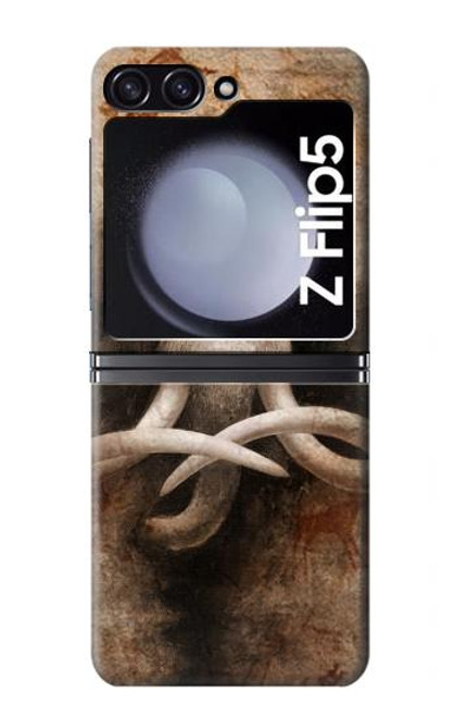 W3427 Mammoth Ancient Cave Art Hard Case For Samsung Galaxy Z Flip 5