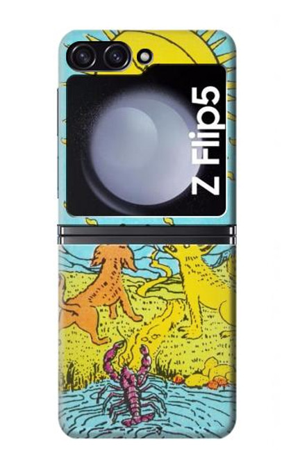 W3435 Tarot Card Moon Hard Case For Samsung Galaxy Z Flip 5