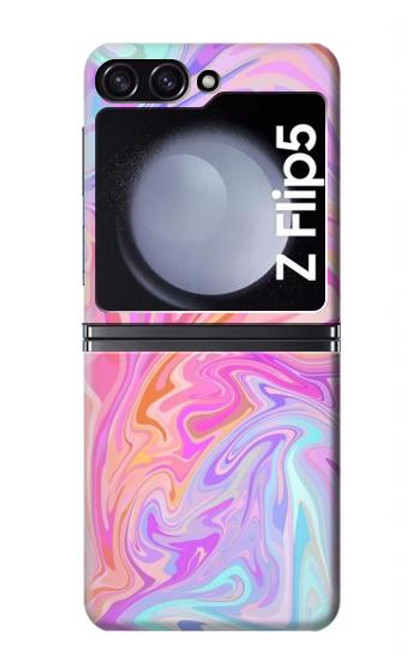 W3444 Digital Art Colorful Liquid Hard Case For Samsung Galaxy Z Flip 5