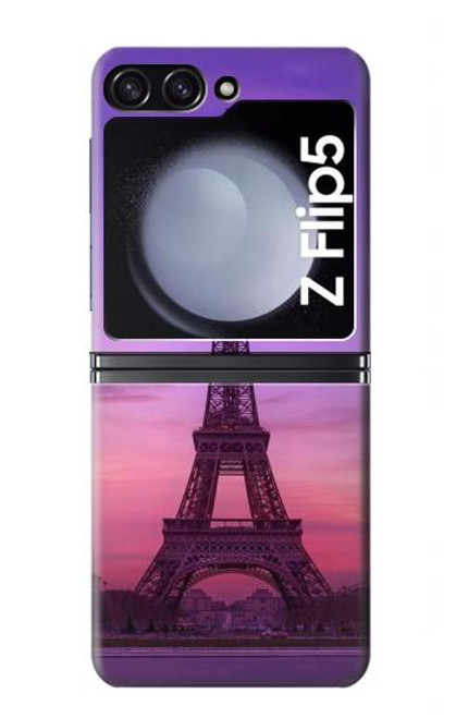 W3447 Eiffel Paris Sunset Hard Case For Samsung Galaxy Z Flip 5