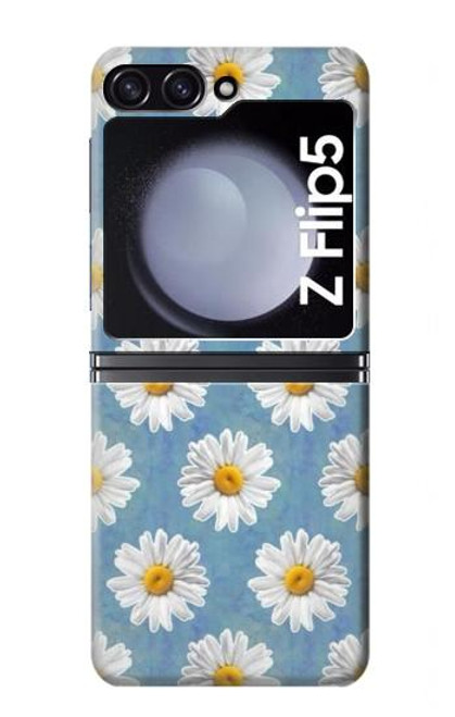 W3454 Floral Daisy Hard Case For Samsung Galaxy Z Flip 5