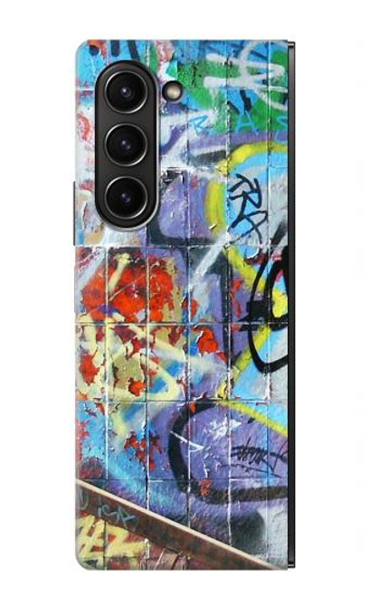 W0588 Wall Graffiti Hard Case For Samsung Galaxy Z Fold 5