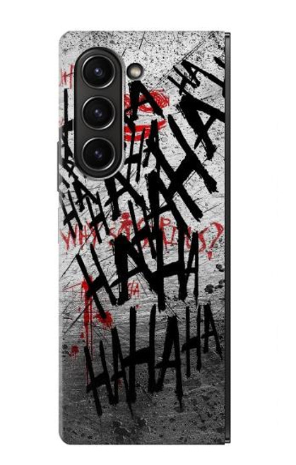 W3073 Joker Hahaha Blood Splash Hard Case For Samsung Galaxy Z Fold 5