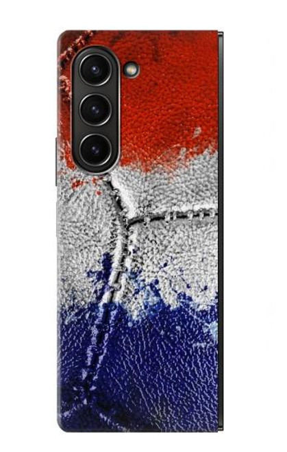 W3304 France Flag Vintage Football Graphic Hard Case For Samsung Galaxy Z Fold 5