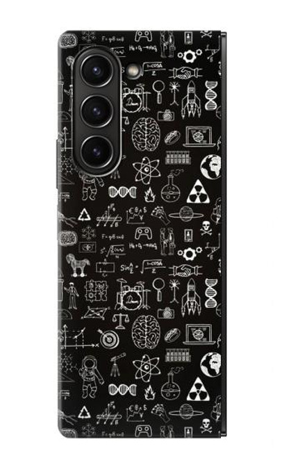 W3426 Blackboard Science Hard Case For Samsung Galaxy Z Fold 5