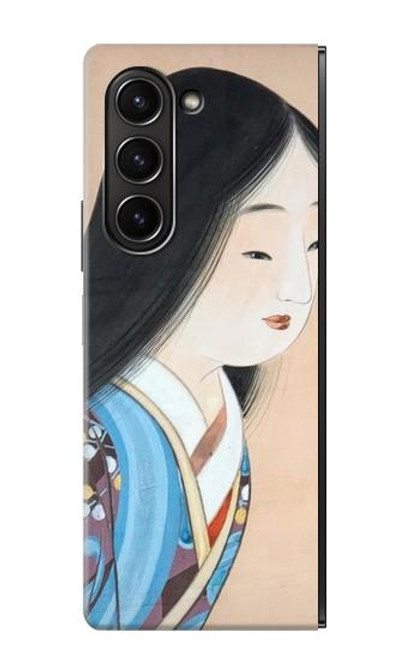 W3483 Japan Beauty Kimono Hard Case For Samsung Galaxy Z Fold 5