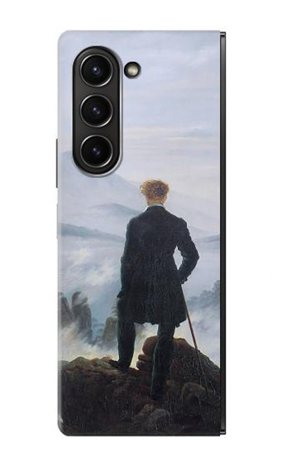 W3789 Wanderer above the Sea of Fog Hard Case For Samsung Galaxy Z Fold 5