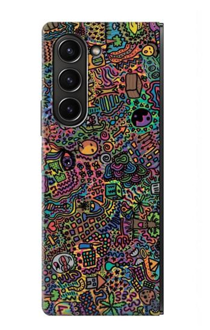 W3815 Psychedelic Art Hard Case For Samsung Galaxy Z Fold 5