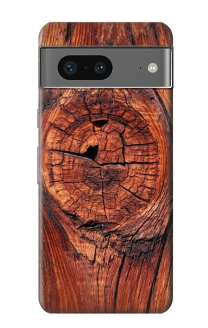 W0603 Wood Graphic Printed Hard Case and Leather Flip Case For Google Pixel 7a