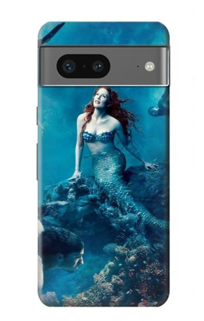 W0899 Mermaid Hard Case and Leather Flip Case For Google Pixel 7a