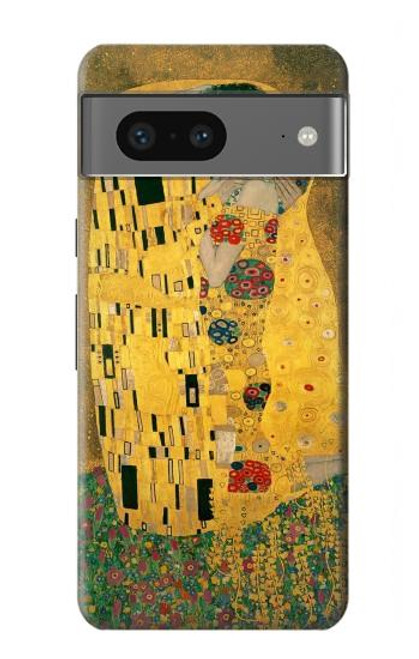 W2137 Gustav Klimt The Kiss Hard Case and Leather Flip Case For Google Pixel 7a