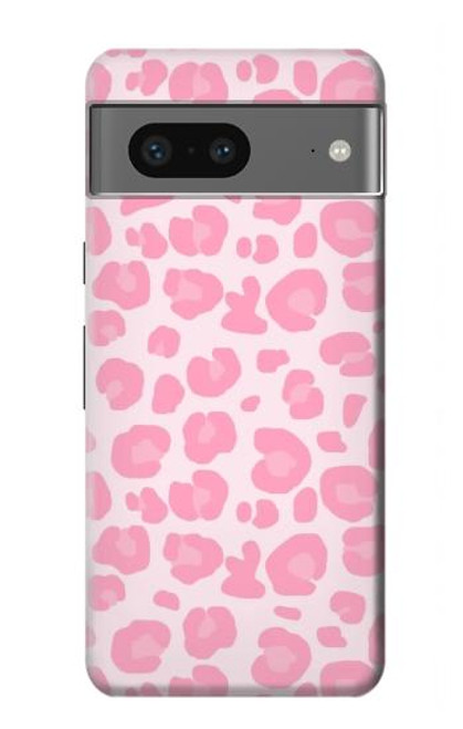 W2213 Pink Leopard Pattern Hard Case and Leather Flip Case For Google Pixel 7a