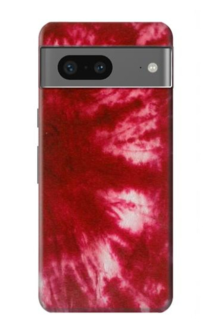 W2480 Tie Dye Red Hard Case and Leather Flip Case For Google Pixel 7a