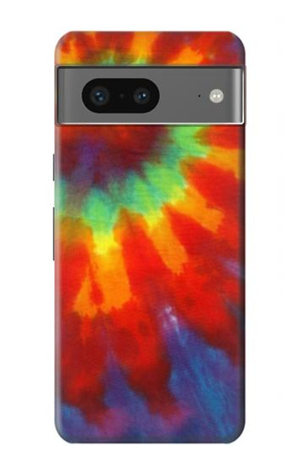 W2985 Colorful Tie Dye Texture Hard Case and Leather Flip Case For Google Pixel 7a