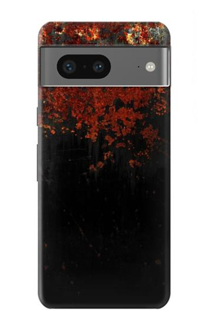 W3071 Rusted Metal Texture Graphic Hard Case and Leather Flip Case For Google Pixel 7a