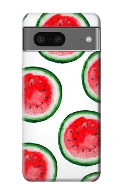 W3236 Watermelon Pattern Hard Case and Leather Flip Case For Google Pixel 7a