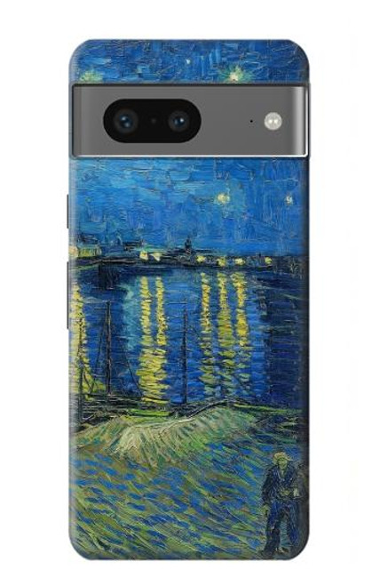 W3336 Van Gogh Starry Night Over the Rhone Hard Case and Leather Flip Case For Google Pixel 7a