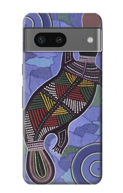 W3387 Platypus Australian Aboriginal Art Hard Case and Leather Flip Case For Google Pixel 7a