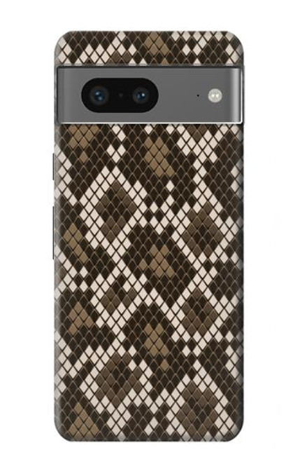 W3389 Seamless Snake Skin Pattern Graphic Hard Case and Leather Flip Case For Google Pixel 7a