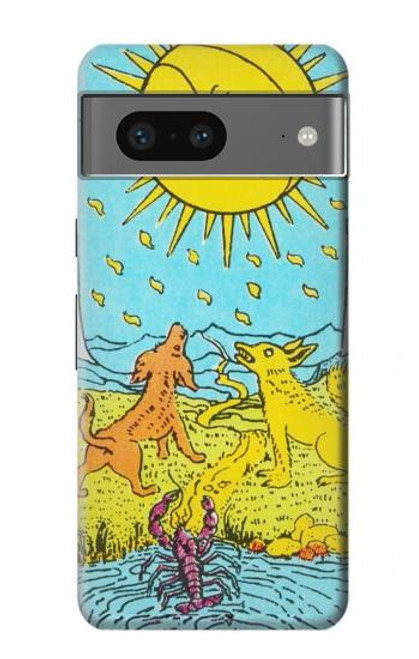 W3435 Tarot Card Moon Hard Case and Leather Flip Case For Google Pixel 7a