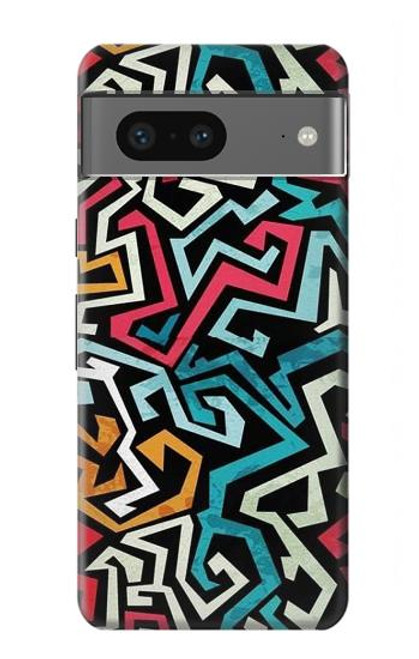 W3712 Pop Art Pattern Hard Case and Leather Flip Case For Google Pixel 7a