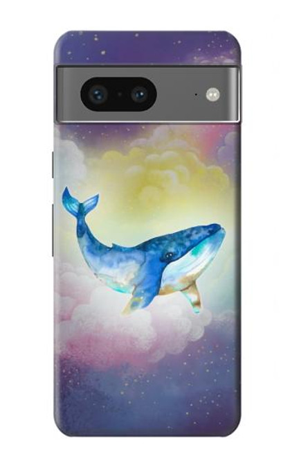 W3802 Dream Whale Pastel Fantasy Hard Case and Leather Flip Case For Google Pixel 7a