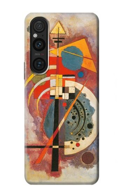 W3337 Wassily Kandinsky Hommage a Grohmann Hard Case and Leather Flip Case For Sony Xperia 1 V