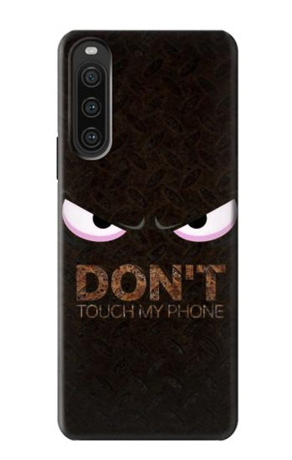 W3412 Do Not Touch My Phone Hard Case and Leather Flip Case For Sony Xperia 10 V