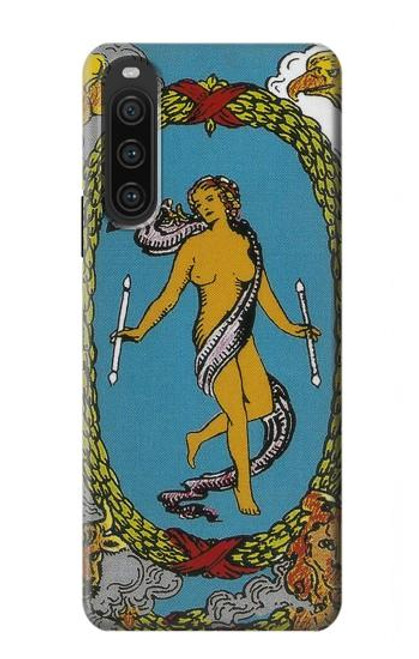 W3746 Tarot Card The World Hard Case and Leather Flip Case For Sony Xperia 10 V