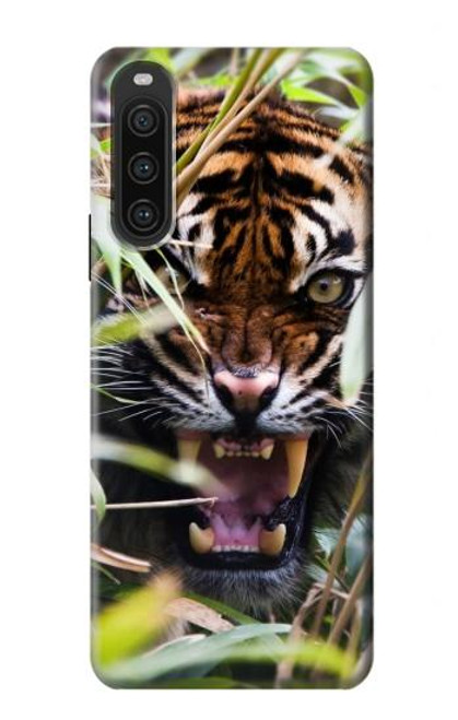 W3838 Barking Bengal Tiger Hard Case and Leather Flip Case For Sony Xperia 10 V