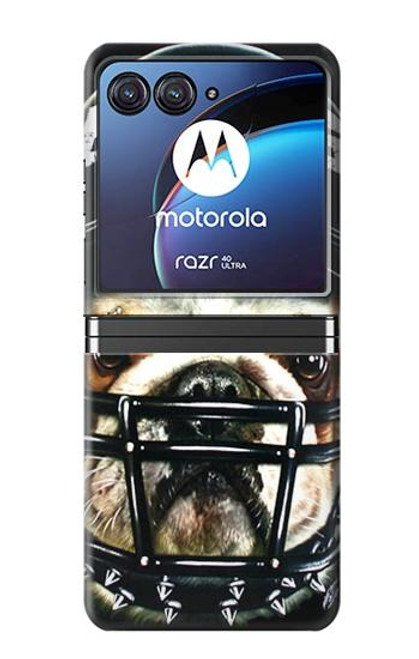 W0098 Bulldog American Football Hard Case For Motorola Razr 40 Ultra