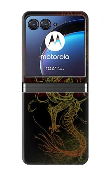 W0354 Chinese Dragon Hard Case For Motorola Razr 40 Ultra