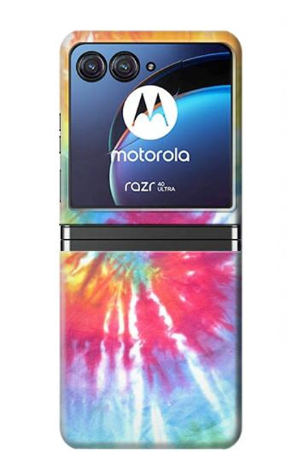 W1697 Tie Dye Colorful Graphic Printed Hard Case For Motorola Razr 40 Ultra