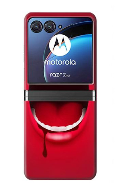 W2103 Vampire Mouth Hard Case For Motorola Razr 40 Ultra