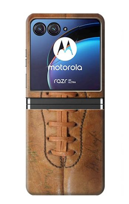 W2554 Vintage Old Ball Hard Case For Motorola Razr 40 Ultra