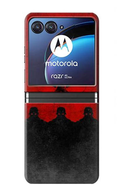 W2917 Biohazards Virus Red Alert Hard Case For Motorola Razr 40 Ultra