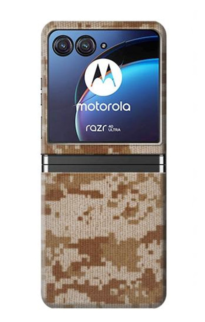 W2939 Desert Digital Camo Camouflage Hard Case For Motorola Razr 40 Ultra