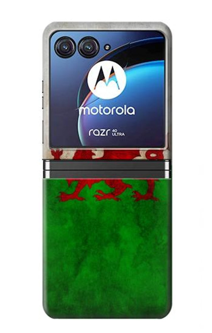 W2976 Wales Football Soccer Flag Hard Case For Motorola Razr 40 Ultra