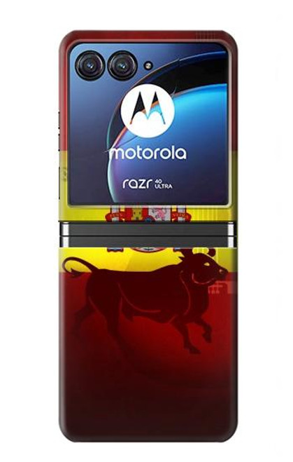 W2984 Spain Football Soccer Hard Case For Motorola Razr 40 Ultra