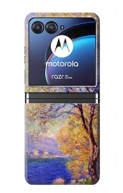 W3339 Claude Monet Antibes Seen from the Salis Gardens Hard Case For Motorola Razr 40 Ultra