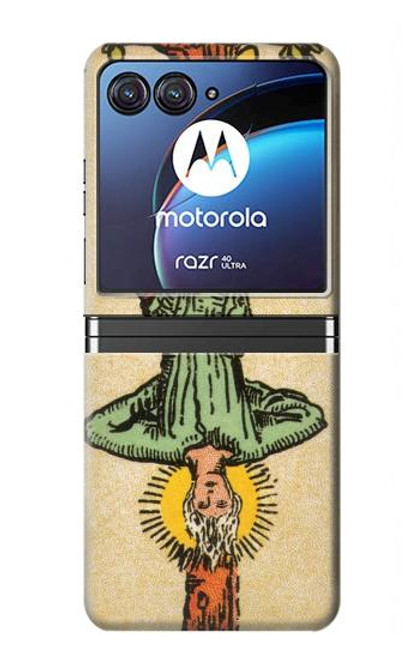 W3377 Tarot Card Hanged Man Hard Case For Motorola Razr 40 Ultra