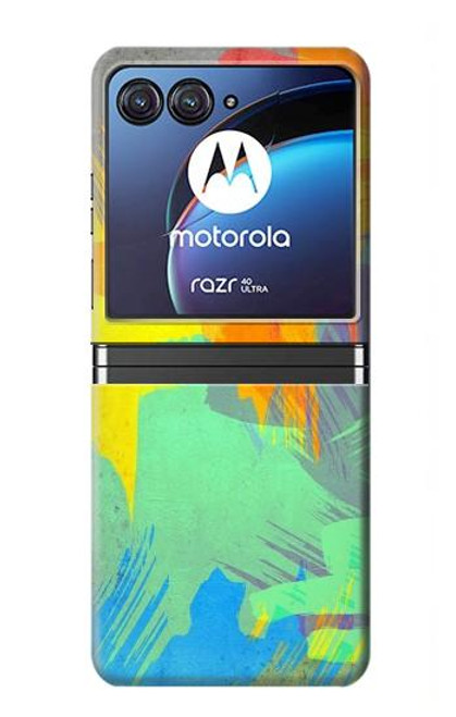 W3423 Brush Stroke Hard Case For Motorola Razr 40 Ultra