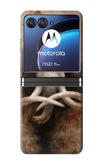 W3427 Mammoth Ancient Cave Art Hard Case For Motorola Razr 40 Ultra