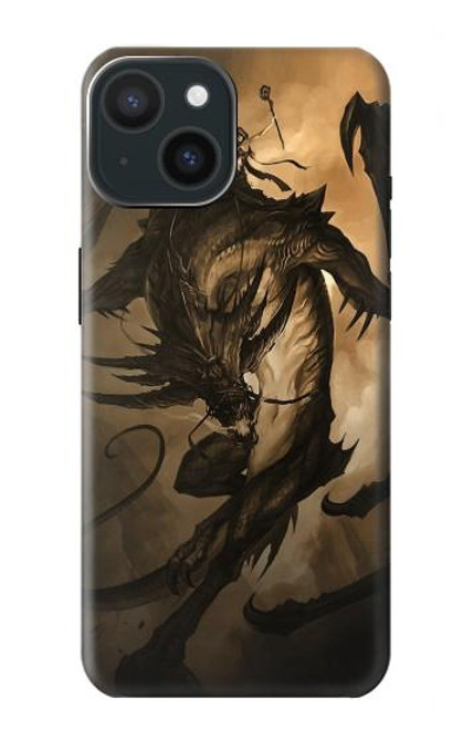 W0388 Dragon Rider Hard Case and Leather Flip Case For iPhone 15