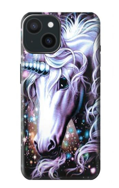 W0749 Unicorn Horse Hard Case and Leather Flip Case For iPhone 15