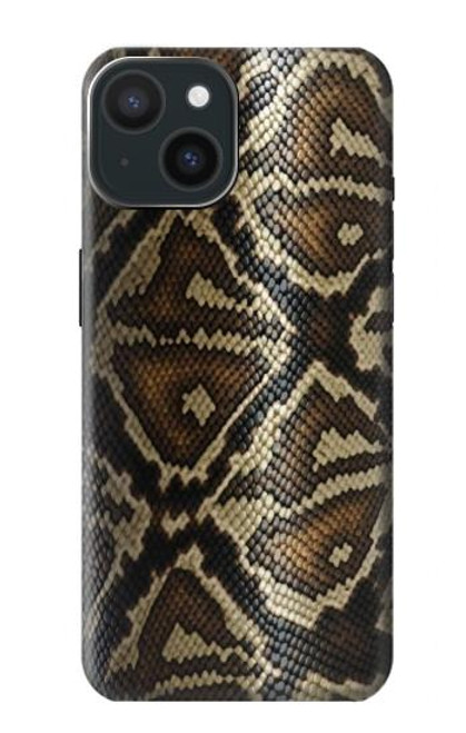 W2712 Anaconda Amazon Snake Skin Graphic Printed Hard Case and Leather Flip Case For iPhone 15